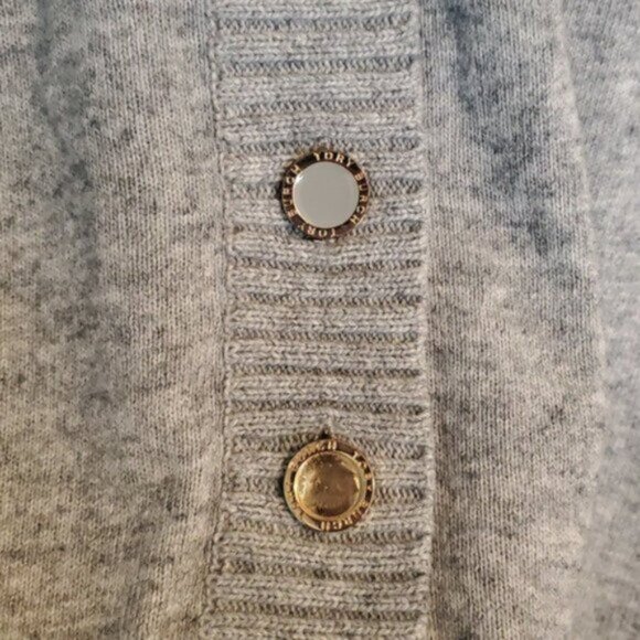 Tory Burch Giselle Rib Trim Mock Neck Sweatshirt Size M - Picture 5 of 9